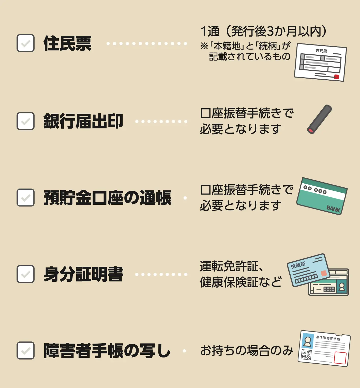 契約時に必要なもの